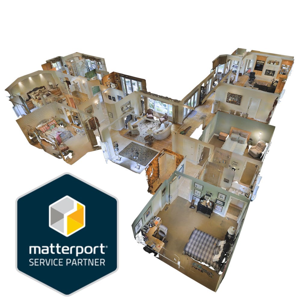 3d dollhouse view of a home using matterport technology